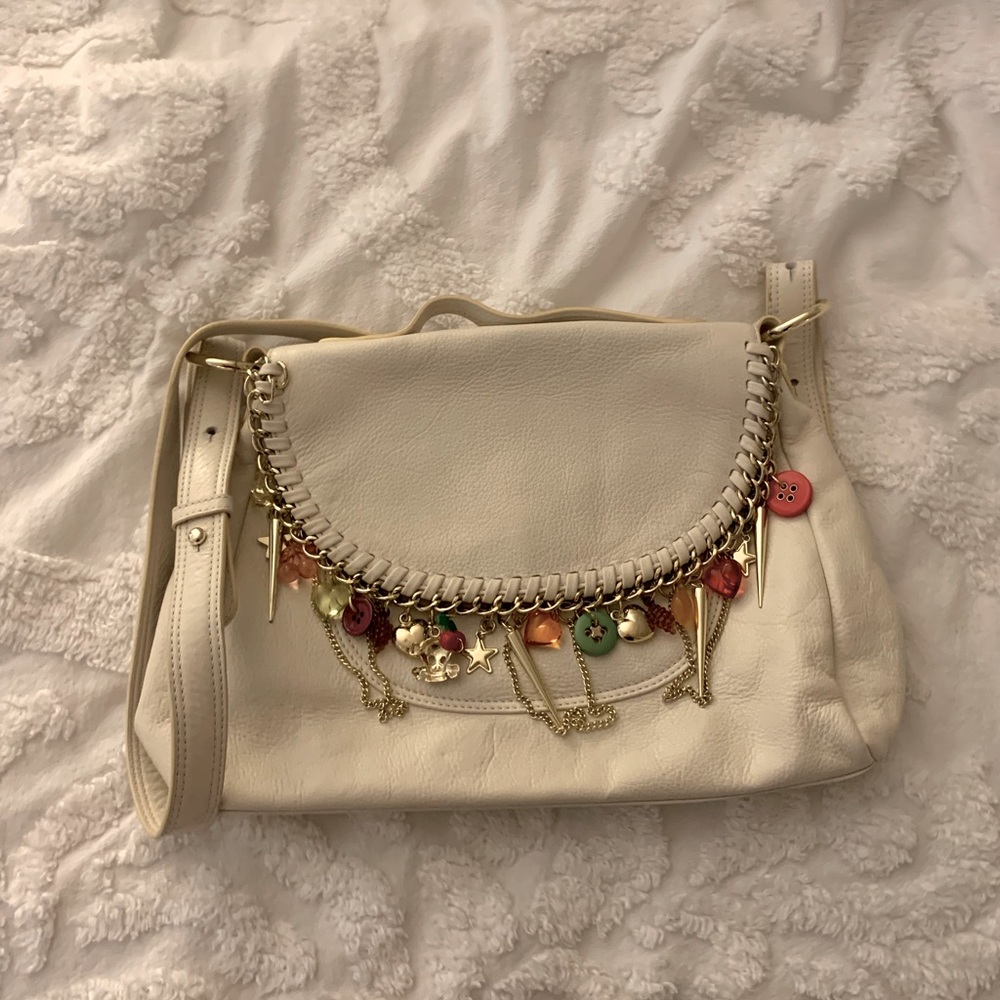 Betsey Johnson White crossbody!